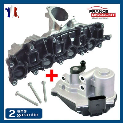 Boitier Papillon + Collecteur d'admission pour AUDI A3 A4 A5 A6 Q5 2,0 2,0L TDI - Photo 1/4