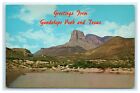 POSTCARD Greetings From Guadalupe Peak and Texas US Highway 62 and 180