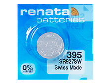 Renata 395 Pila Batteria Orologio Mercury Free Silver Oxide SR927SW Swiss 1.55V