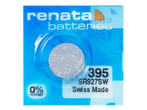 Renata 395 Pila Batteria Orologio Mercury Free Silver Oxide SR927SW Swiss 1.55V - Imagen 1 de 1