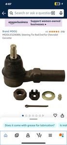MOOG ES2908RL Tie Rod End For 84-96 Chevrolet Corvette - Picture 1 of 2