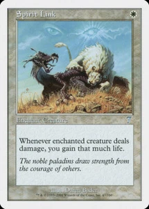 Magic MTG Tradingcard Seventh Edition 2001 Spirit Link 47/350 - Imagen 1 de 1
