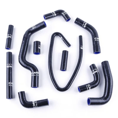 Silicone Radiator Coolant Hose Kit For 2001-2007 Ducati Monster S4 / S4R Black - Image 1 of 4