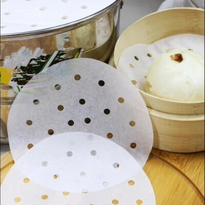 100pcs Disposable Round Papers Parchment Liners Air Fryer Non-Stick - Image 1 of 4