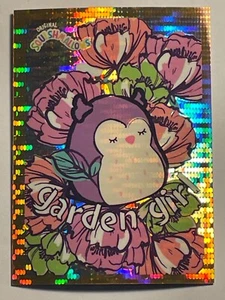 Garden Girl 2024 Panini Squishmallows Orange Pulsar Prizm SP #13 serial #d 46/99 - Picture 1 of 2