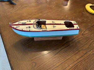 Vintage Model Speedster Wood Boat - Picture 1 of 13