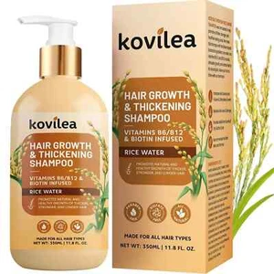 Rice Water Hair Growth Shampoo Natural Rice Water Thickening & Regrowth Formula - Picture 1 of 8