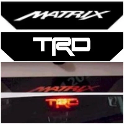 Calcomanía 3 luces de freno x2 2003-2005 Toyota Matrix ventana interior Foto 1 de 2