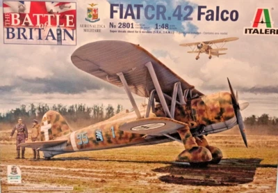 Fiat CR.42 Falco WWII 1:48 N2801 Italeri Plastic Model Kit - Immagine 1 di 4