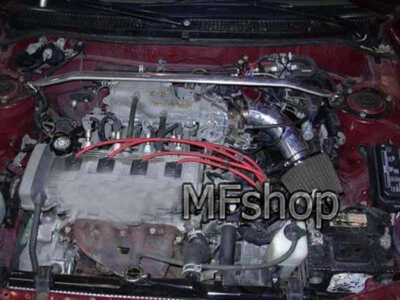 All Black For 1992-1999 Toyota Paseo 1.5L 4CYL Air Intake System Kit + Filter - Image 1 of 3