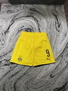 Borussia Dortmund Match Worn Andriy Yarmolenko #9 Home Football Shorts Size L - Picture 1 of 13