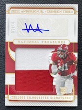 2023 NATIONAL TREASURES WILL ANDERSON JR. /10 GOLD RPA SILHOUETTES SIGNATURES RC