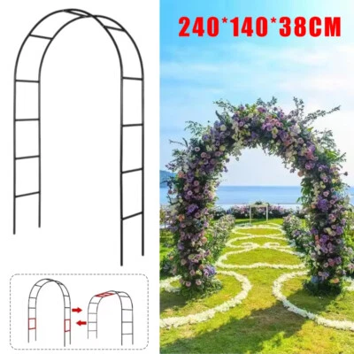 Rosenbogen Garten Hochzeit Tor Tür Hochzeitsbogen Traubogen Metall Rankhilfe - Bild 1 von 4