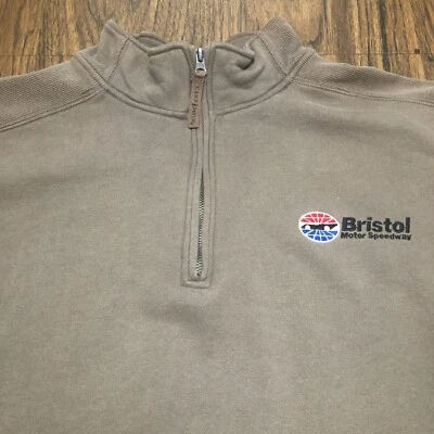 Bristol Motor Speedway Mock Neck Pullover Sweatshirt - Men's Large- Thick - Image 1 of 4