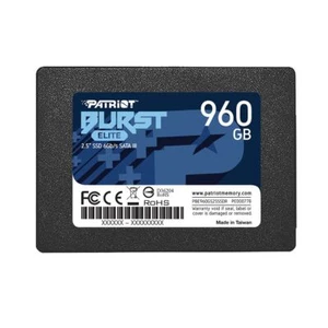 Disque SSD interne Patriot Burst Elite 960 Go 2,5 pouces SATA3 6 Go/s pour PC/MAC - Photo 1/12