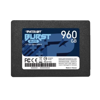 Patriot Burst Elite 960GB 2.5" SATA3 6GB/s Internal Solid State Drive For PC/MAC - Image 1 of 4