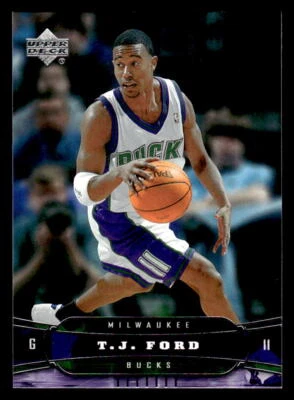 2004 Upper Deck T.J. Ford #103 Milwaukee Bucks Basketball Card - Image 1 of 2