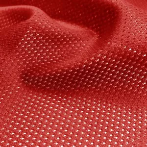Red Athletic Micro Mesh Jersey (By The Yard 36'' X 60'') Sportswear. - Picture 1 of 1