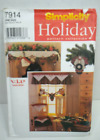 Simplicity 7914 Christmas Chairs Valance Stocking Garland Sewing Pattern New