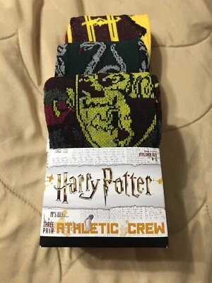 Calcetines deportivos Harry Potter para hombre. Talla 8-12 Nuevo Foto 1 de 4