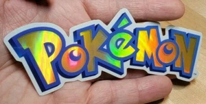 1 pegatina holográfica de Pokémon troquelada JUMBO de 5,2 x 2 pulgadas apta para lavavajillas y microondas - Imagen 1 de 8