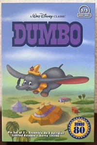 Disney Parks Dumbo VHS Pin Set Of 2 – Limited Release - New in Box! - Picture 1 of 5