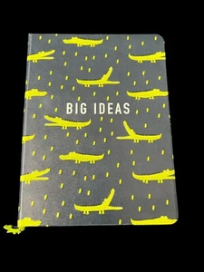 NUEVO Diario diario de cocodrilo Big Ideas libro marcador forrado niños’s azul verde - Imagen 1 de 4