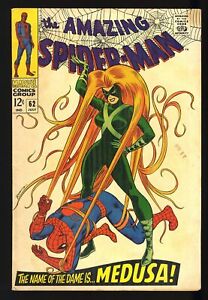 Amazing Spider-Man #62 FN/VF 7.0 Medusa Appearance!! Romita Cover! Marvel 1968