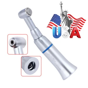 AZDENT Dental Slow Low Speed Straight Contra Angle Handpiece Push Button USA - Picture 1 of 11