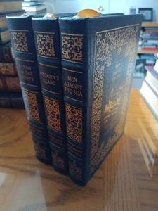 Mutiny on the Bounty, Series-3 books, 2000 Easton press, Nordoff & Hall, leather - Picture 1 of 10