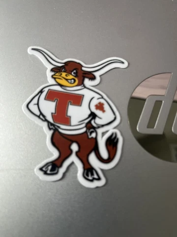 Texas Longhorns Vintage Mascot Sticker Cover