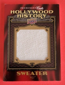 Jamie Fox RELIC SWATCH CARD SWEATER WORN IN MOVIE ALI 2009 UD PROMINENT CUTS - Picture 1 of 2