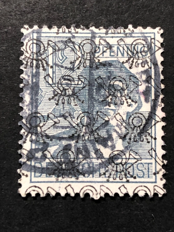 Stamp Germany 1948 Allied Occupation Net Overprint 12 Pfennig Used - Image 1 of 1