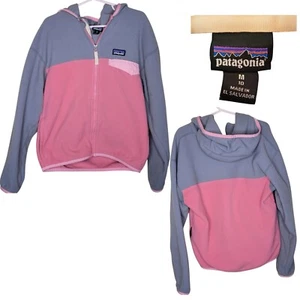 Patagonia Kids' Girl's Micro D® Snap-T® Fleece Jacket Med 10 Sticker Pink - Picture 1 of 10