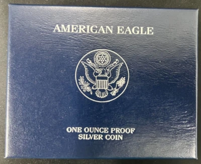 Moneda de una onza de plata fina American Eagle 2010-W de la Casa de la Moneda de Estados Unidos con OGP sin certificado de autenticidad Foto 1 de 4