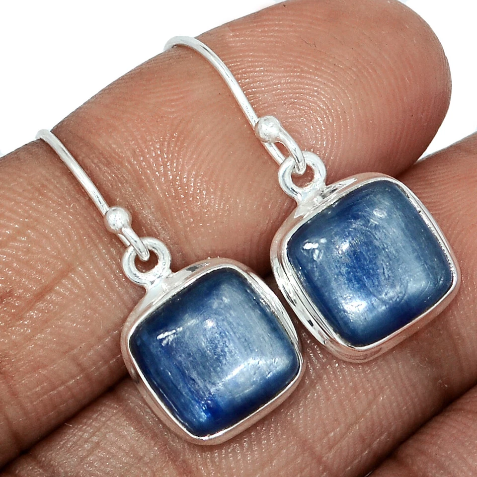 Natural Kyanite - Brazil 925 Sterling Silver Earrings Jewelry CE45837 - Image 1 of 1