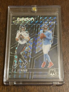 1 di 1!!2025 Panini Mosaico Calcio Nero Mosiac CJ Stroud/Cam Ward Copia Carbonio - Foto 1 di 15