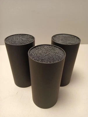 3er set  Messerblock ohne Messer, Messerblock mit Borsten Herausnehmbarer, Messe - Bild 1 von 3