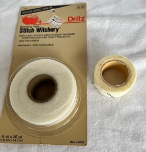 Dritz 222 Stitch Witchery Bonding Web Regular Weight 3/4" X 20yd + partial roll - Picture 1 of 2
