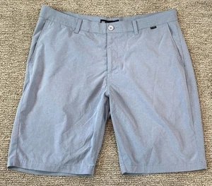 Travis Mathew Shorts Mens 38 Blue Golf Performance Flat Front Logo - Picture 1 of 6