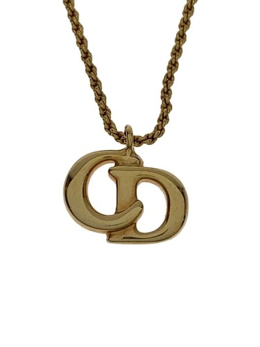 Collana Christian Dior CD GERMANY incisa placcata top GLD da donna