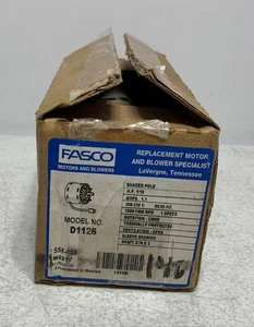 Motor Fasco D1126 1/15 HP 208-230V 1550/1300 RPM CWSE - Imagen 1 de 3