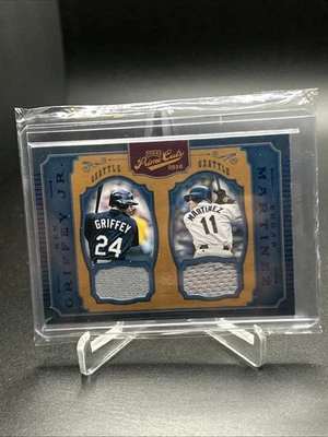 2016 Panini Prime Cuts Ken Griffey Jr, Edgar Martinez Relic /49 - Image 1 of 2