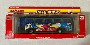 Vintage Majorette SUPER MOVERS Coach Purple Abstract Bus - France - Diecast 3046 - Picture 1 of 4