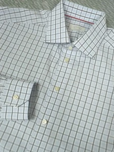 Camisa de vestir con botones ETON para hombre 17 L - XL contemporánea azul cuello recortado a cuadros - Imagen 1 de 8
