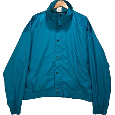 VTG 1980's White Stag Skiwear  Windbreaker Men's Sz XL Teal full Zip  Ski Jacket - Image 1 of 4