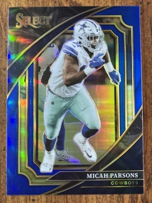 Micah Parsons • 2022 Select Suite Level Blue Prizm /99 #302 Cowboys Packers 🧀🏈 - Image 1 of 3