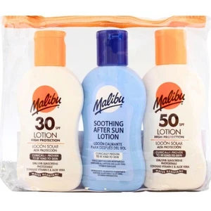 Malibu 3er Lotion Reisepaket enthält Allantoin Aloe Vera und Vitamin (3x100ml) - Bild 1 von 4