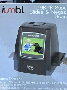 Jumbl Digital Film Scanner Converter All In One, Wrks With 35mm, 126, 110 And... - Picture 1 of 1