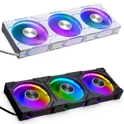 Phanteks D30 Positived Fan - 3-pack - D30-120 D-RGB 12CM BLACK/White - Image 1 of 4